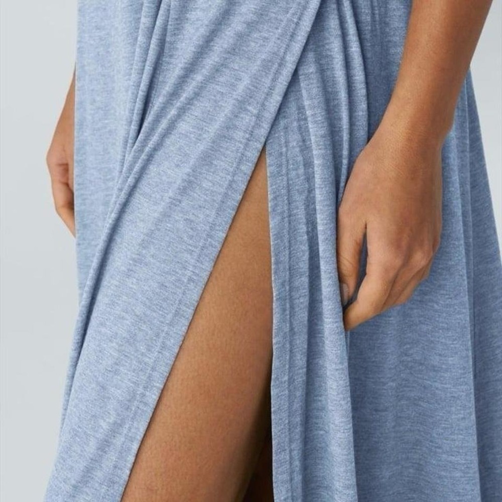 Halara U Neck Flowy Maxi Casual Tank Dress Large - Picture 3 of 7
